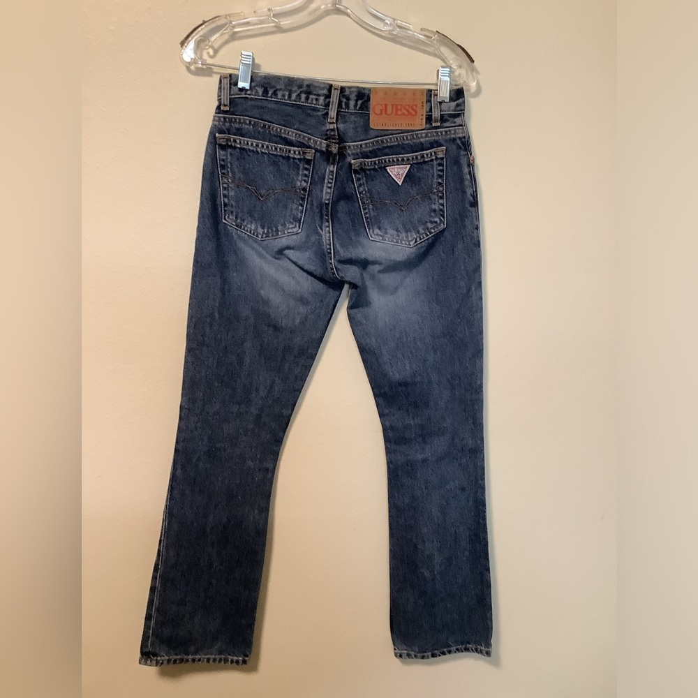 Vintage Guess Jeans Medium Wash Straight Leg Denim 10046SH Blue Mens 26x29